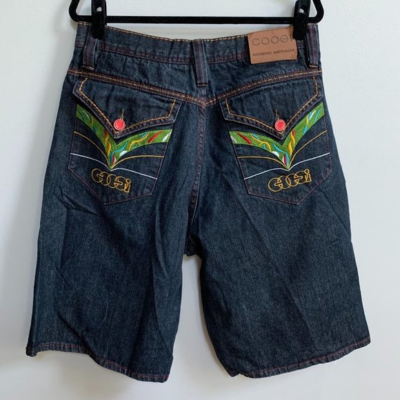 COOGI Other - Coogi Australia Jean Shorts Embroidered Denim Size 36 Baggy Vintage 90's Y2K